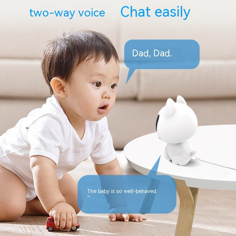 Cute Cat WiFi Baby & Pet Monitor Camera | 720p | Two-Way Audio | V380 App
