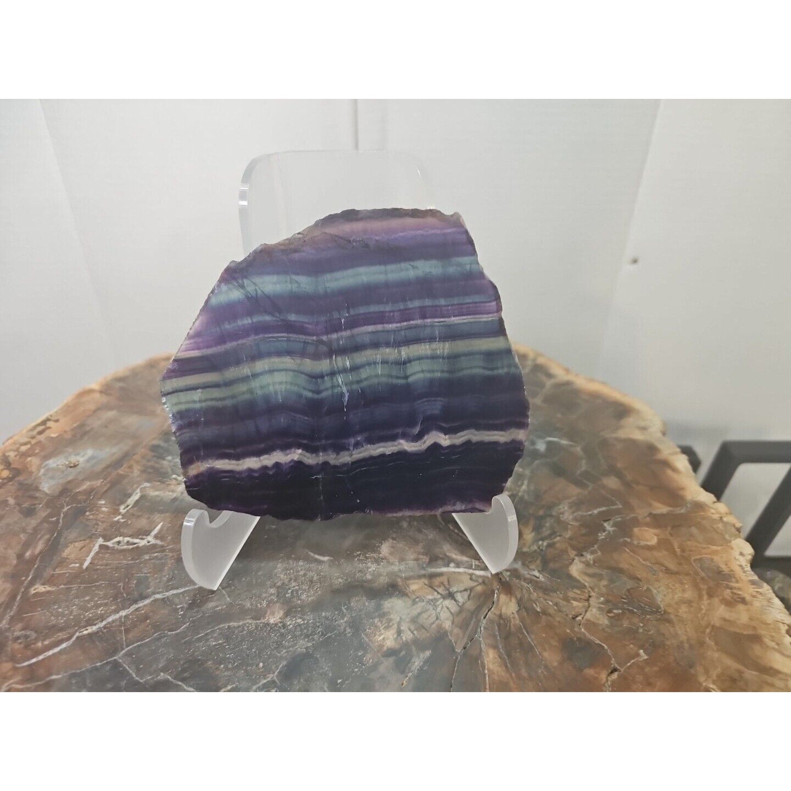Rainbow Fluorite Crystal Flake Specimen — 380g | Natural Stone from Uruguay