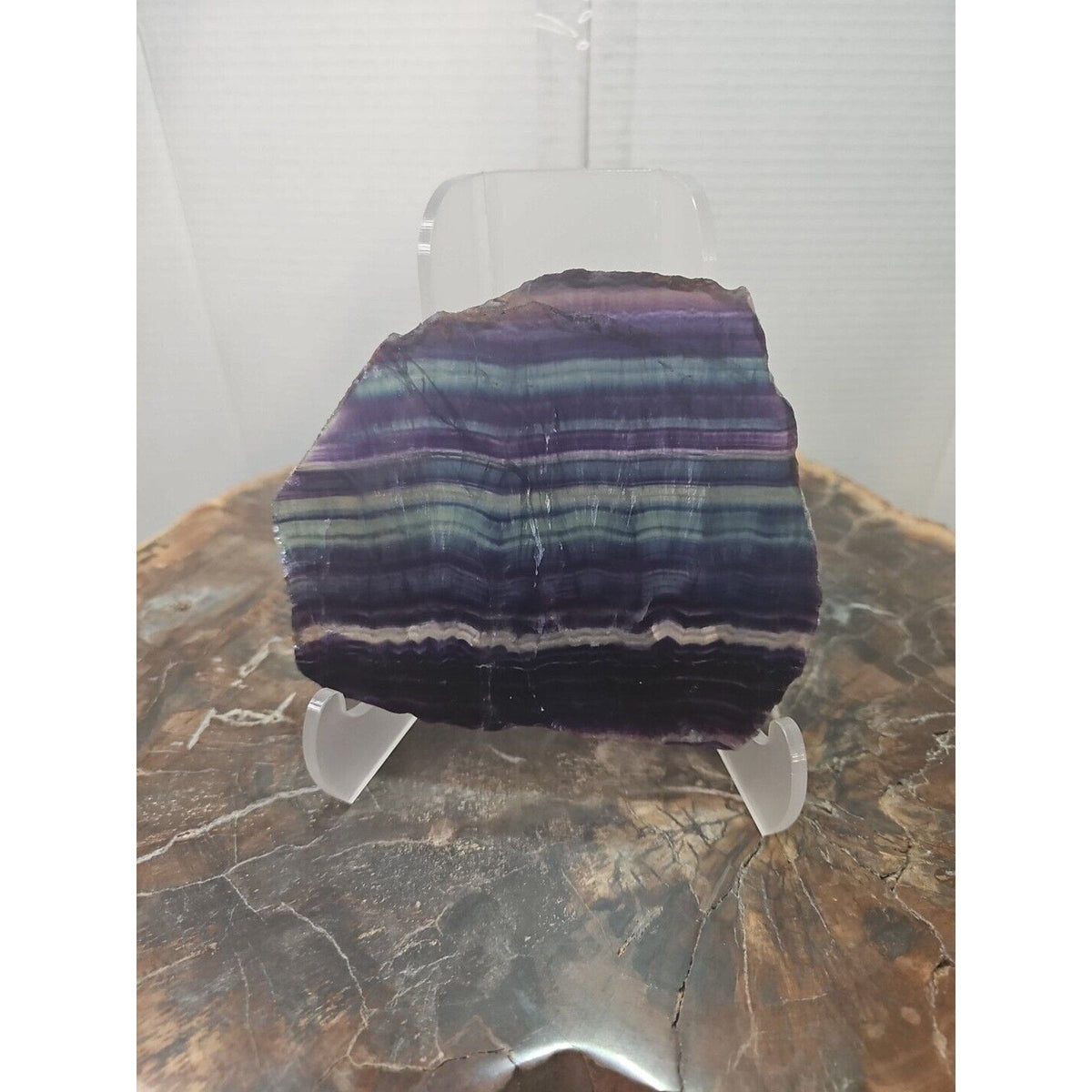 Rainbow Fluorite Crystal Flake Specimen