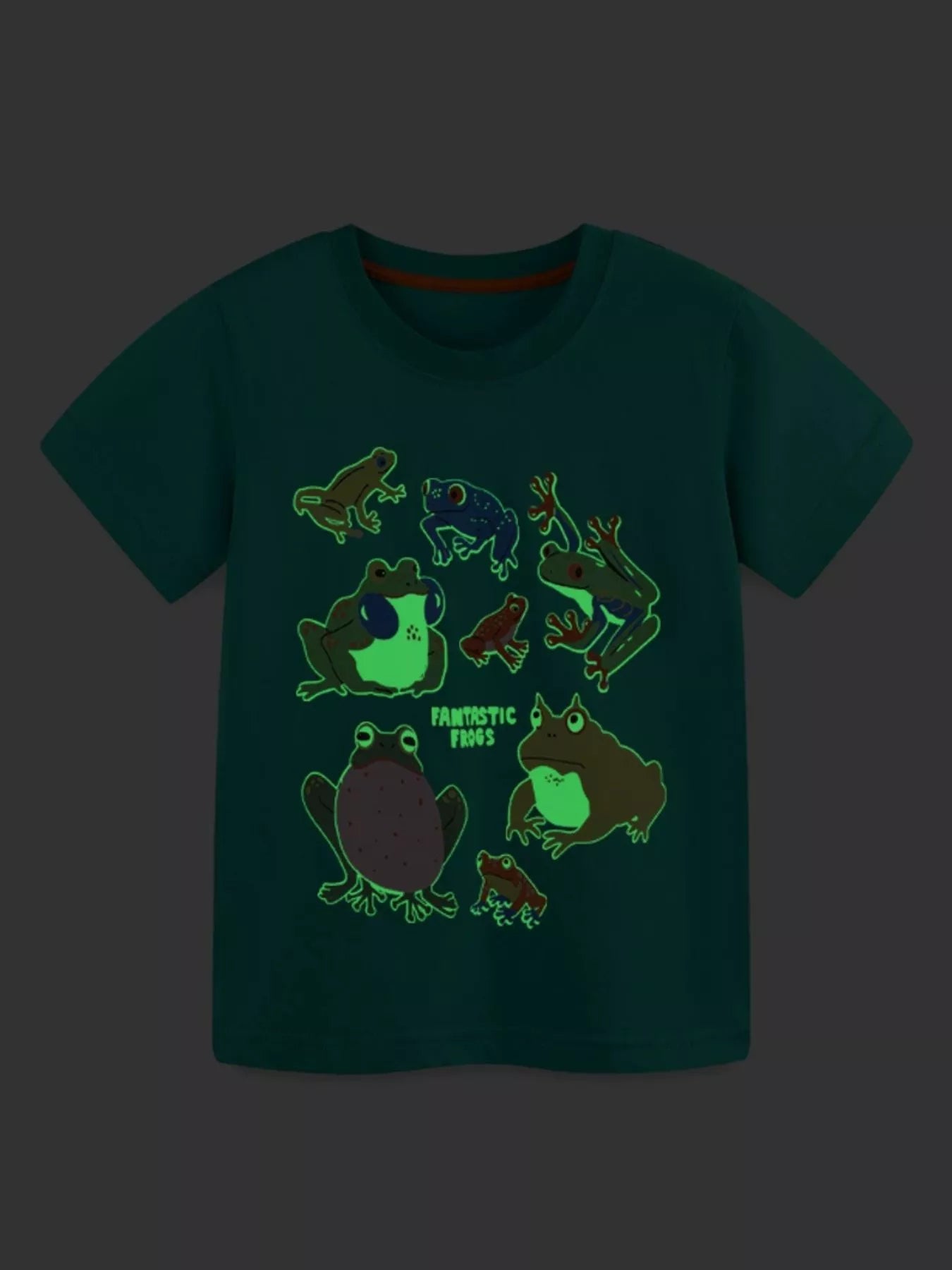 Kids' Frog Print Tee and Shorts Set
