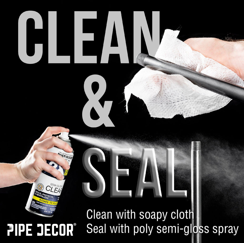 PIPE DECOR 90 Degree Elbow Industrial Pipe Wall Hook Kit (2-Pack)