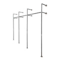 115 in. Triple Wall Mounted Clothing Rack