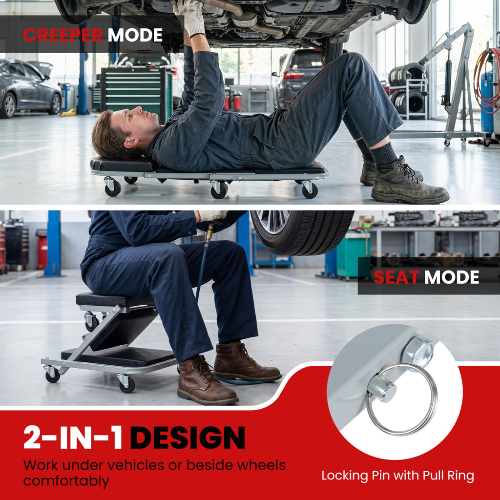 Ironmax 2-in-1 Mechanic Creeper & Z-Seat