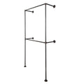 Wall Mounted Double Hung Clothing Rack