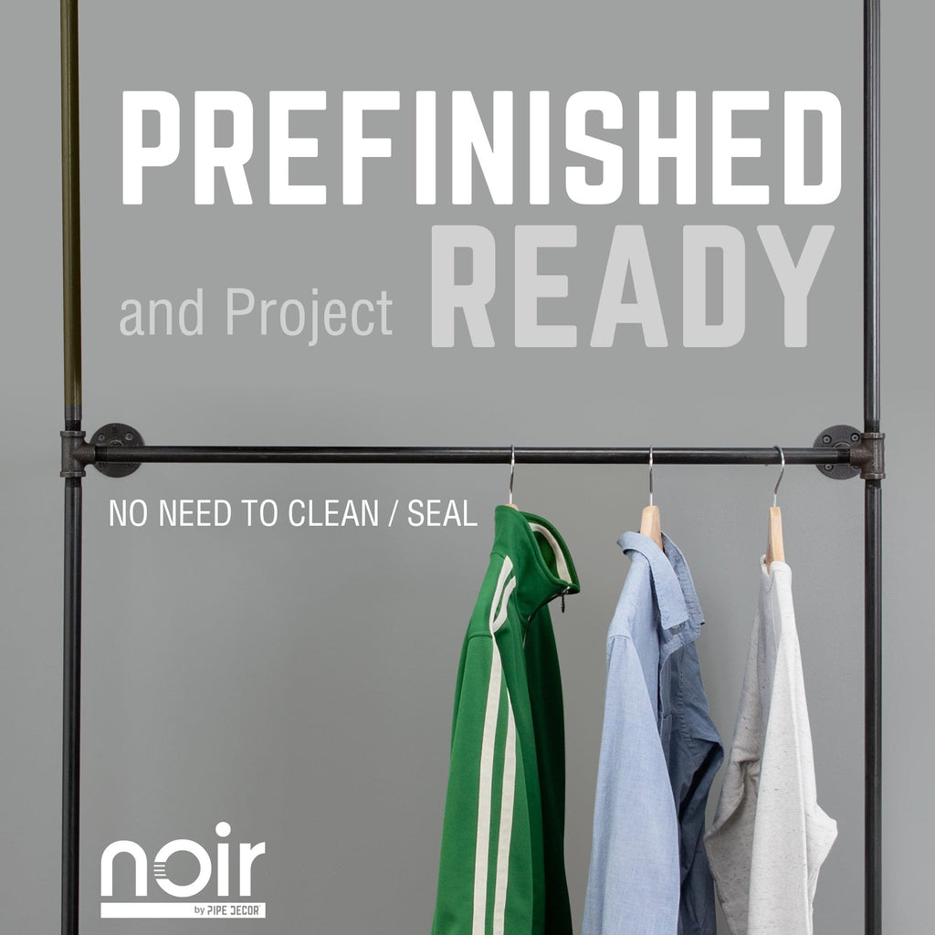 Wall Mounted Double Hung Clothing Rack