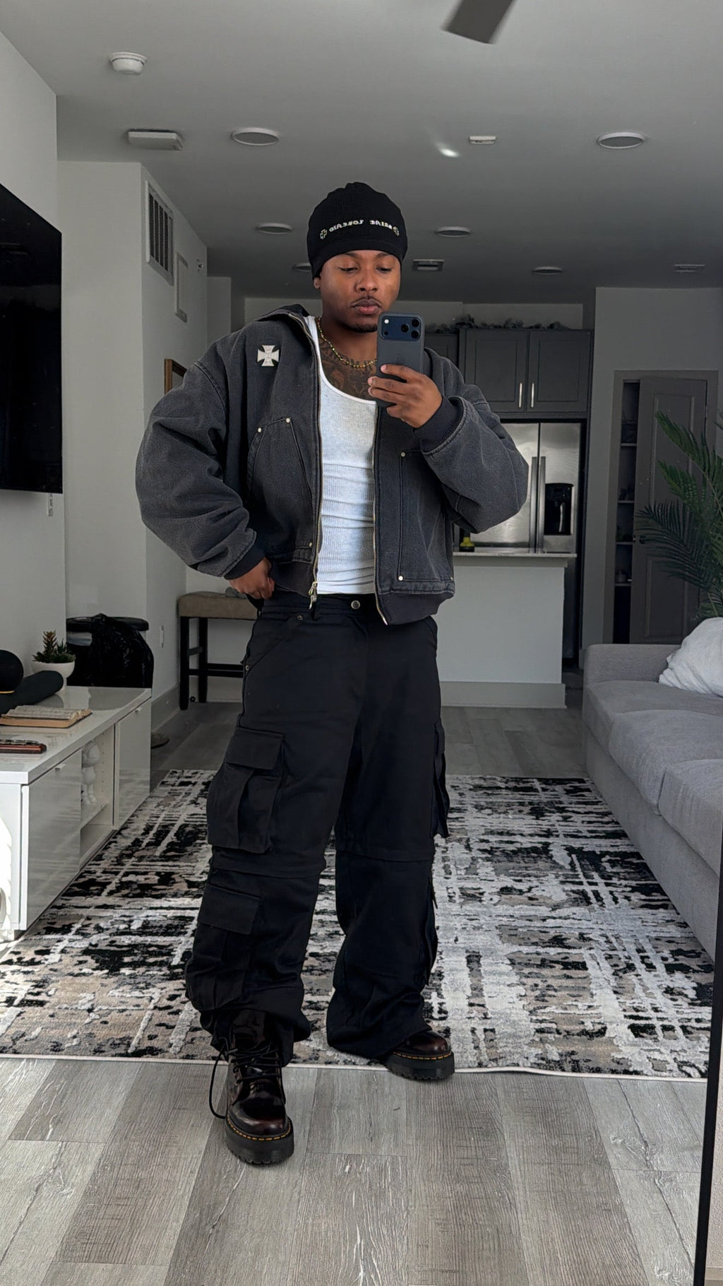 Into The Dark Cargo Pants – Black