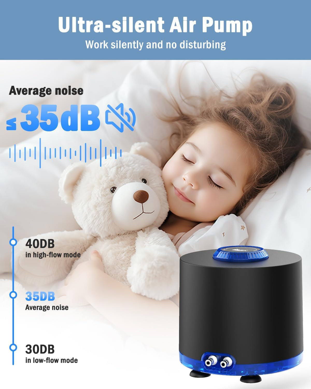 Quiet Aquarium Air Pump
