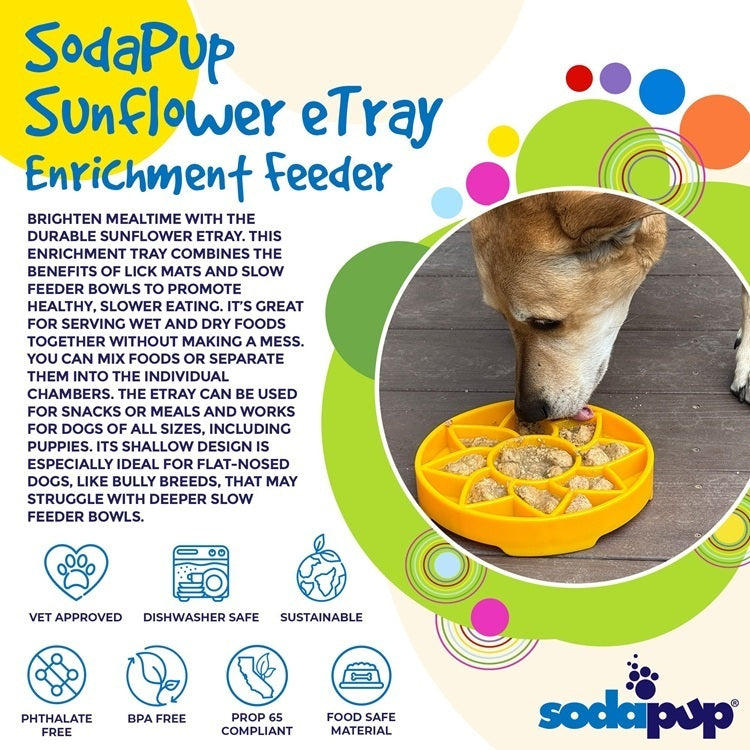 Sunflower eTray Shallow Slow Feeder