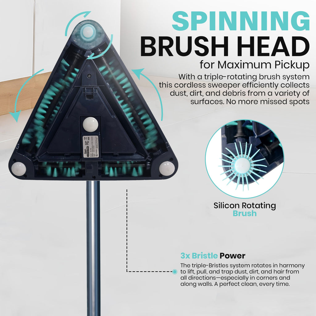 Sweeper Max – Tri-Brush Floor Sweeper