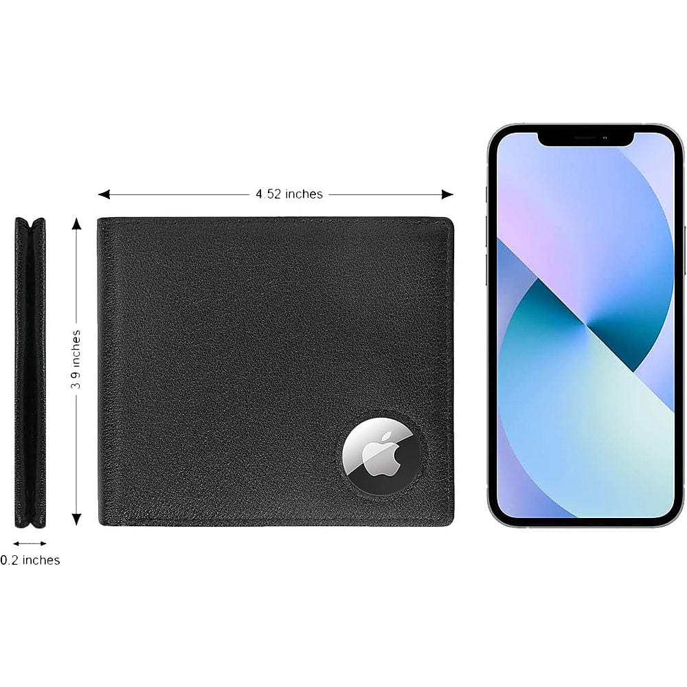 SaharaCase Genuine Leather AirTag Wallet