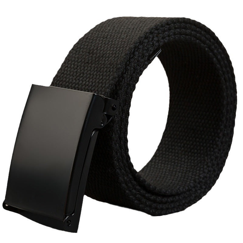 Canvas Snap-Buckle Belt – 21 Colors, 120cm
