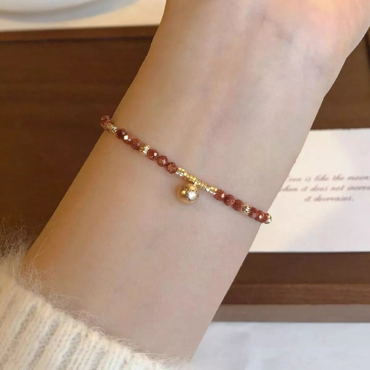 Women's Lightweight Beaded Charm Bracelet