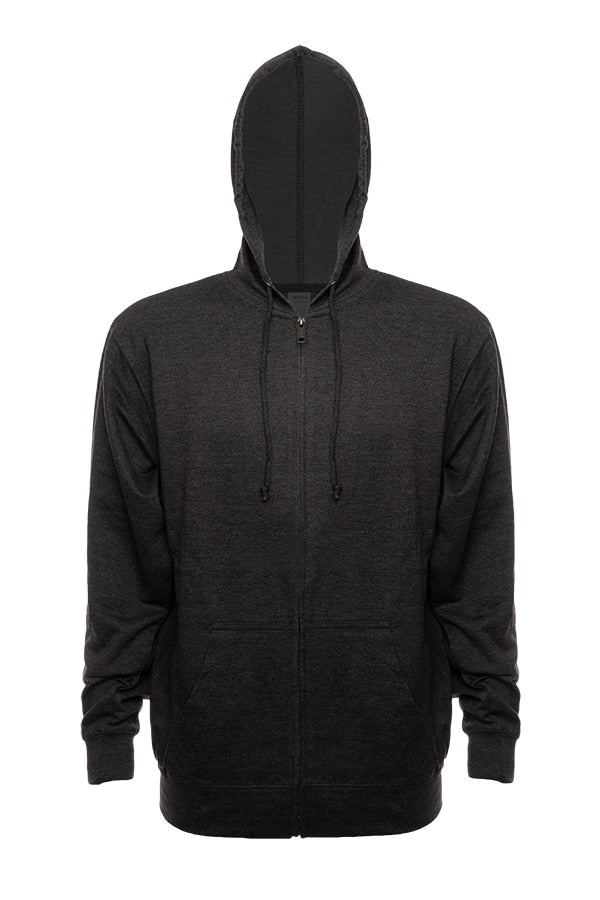 French Terry Zip Hoodie – Cotton/Poly Blend