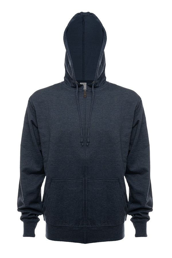 French Terry Zip Hoodie – Cotton/Poly Blend