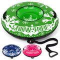 42" Heavy-Duty Inflatable Snow Tube with Tow Strap
