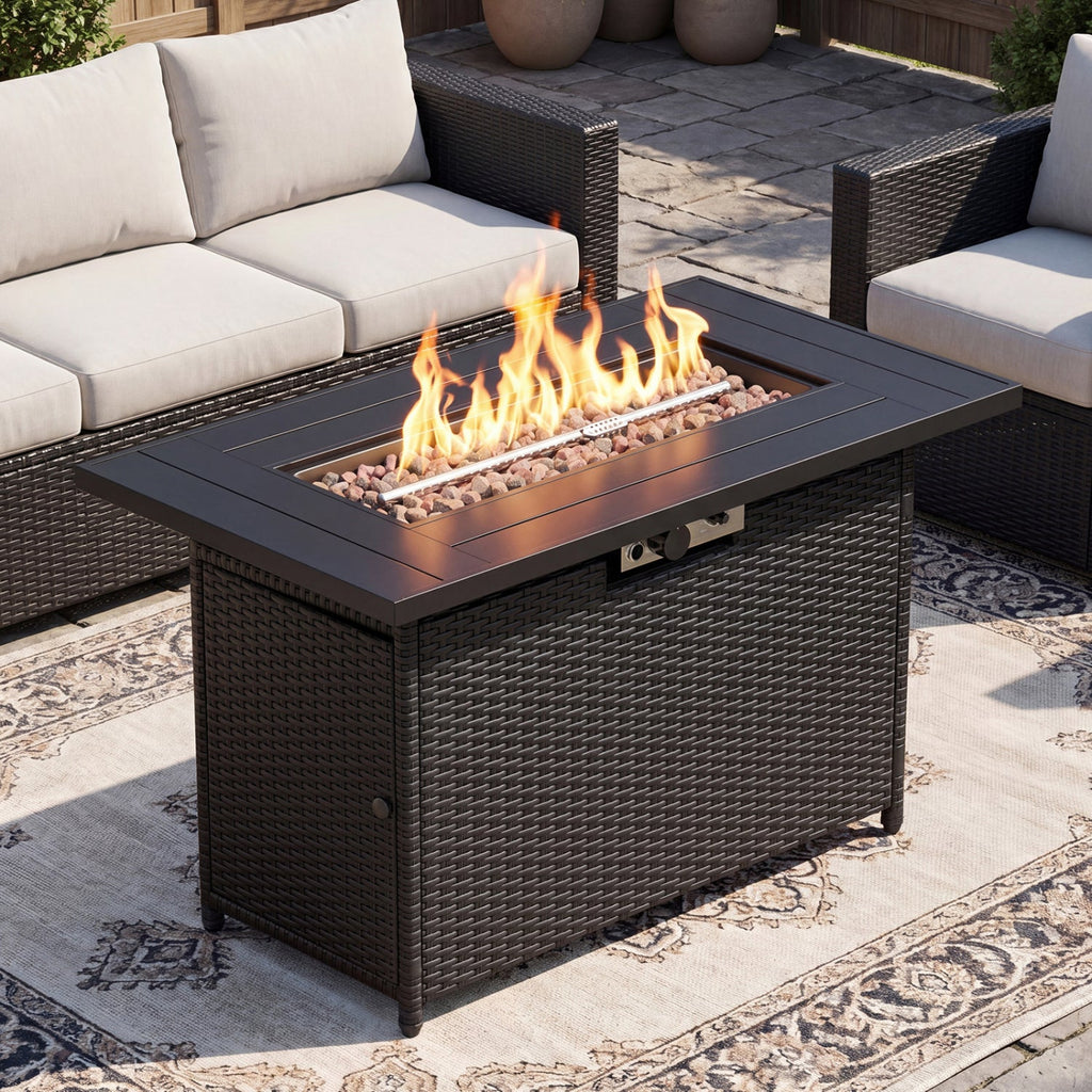 44.5" Propane Fire Pit Table