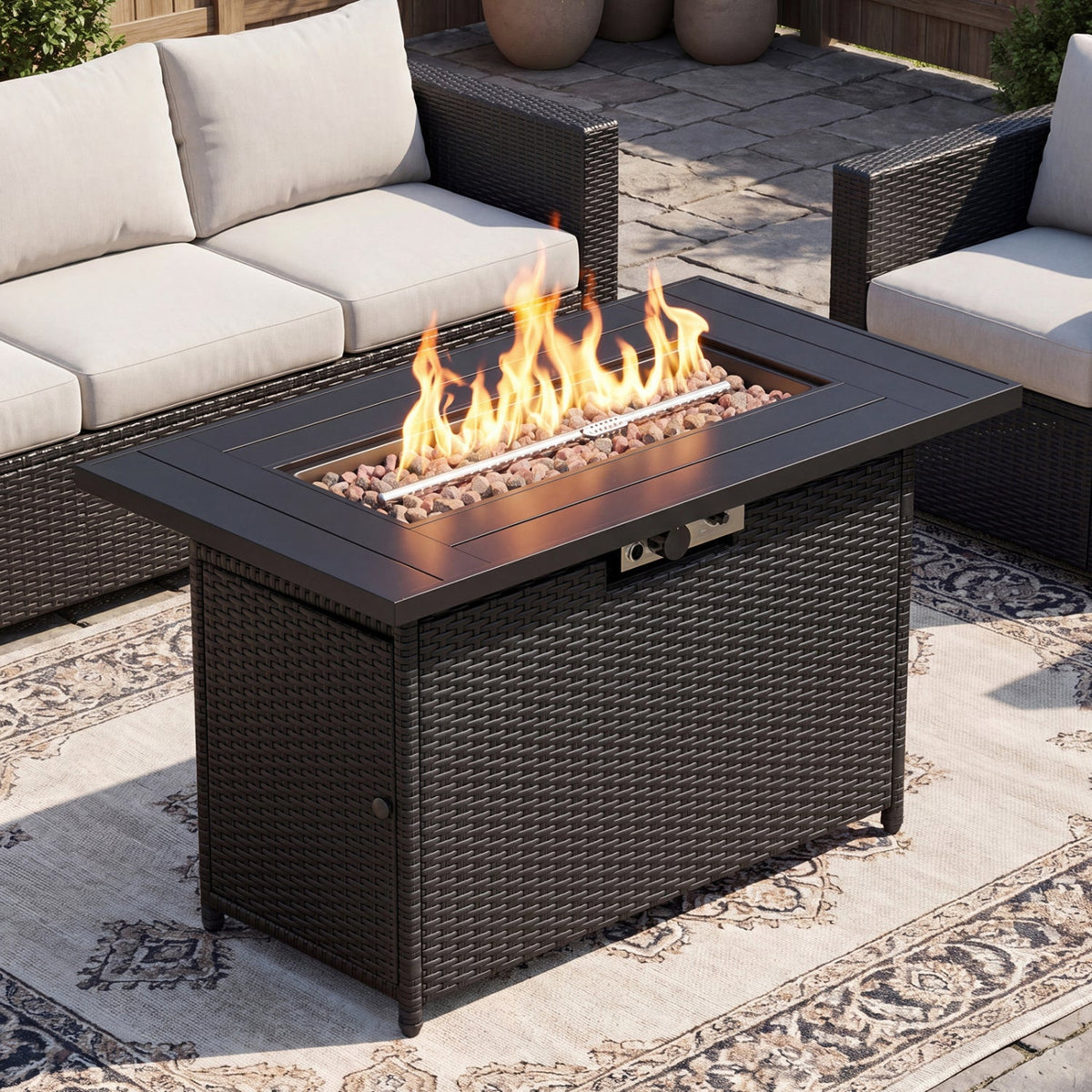 44.5" Propane Fire Pit Table
