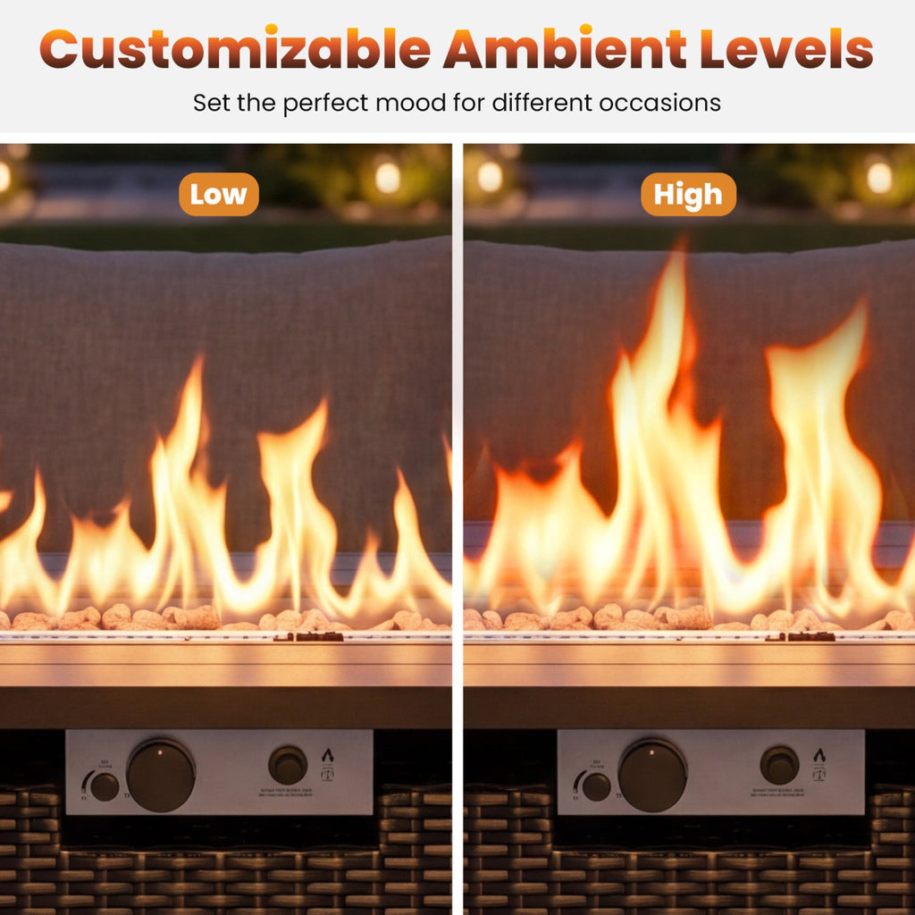 44.5" Propane Fire Pit Table