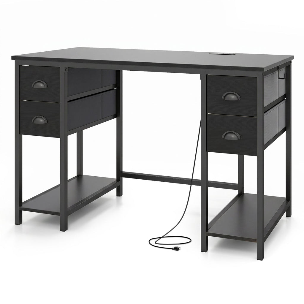 48-Inch Computer Desk with Power Outlet