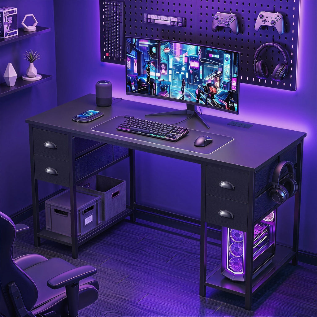 48-Inch Computer Desk with Power Outlet