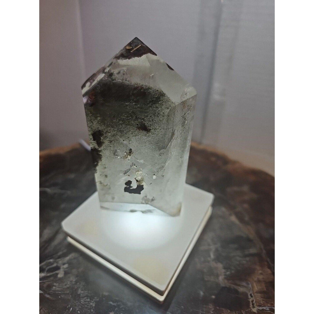 Green Ghost Phantom Quartz Obelisk
