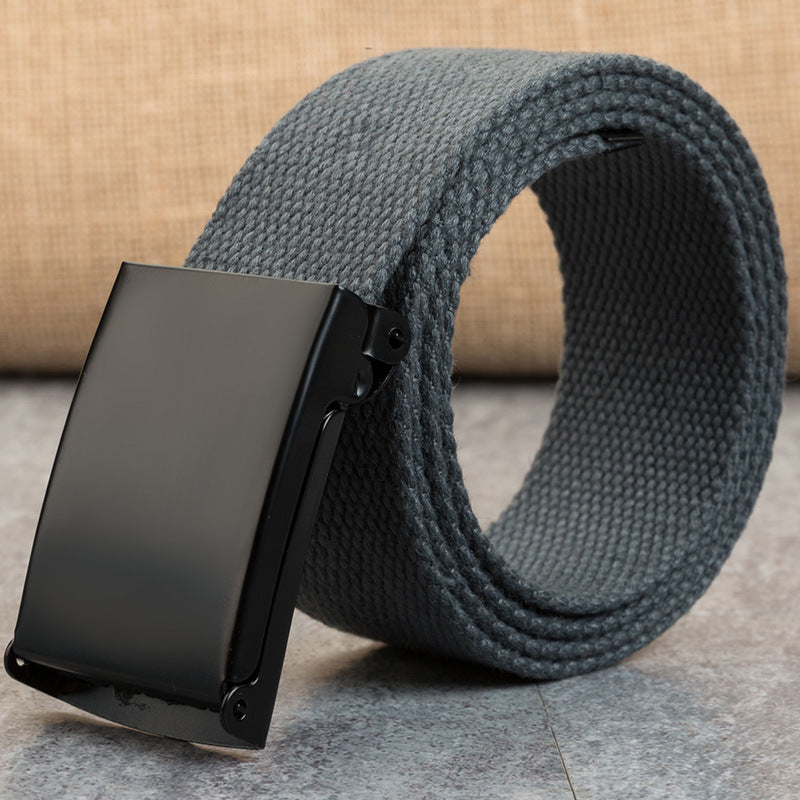 Canvas Snap-Buckle Belt – 21 Colors, 120cm