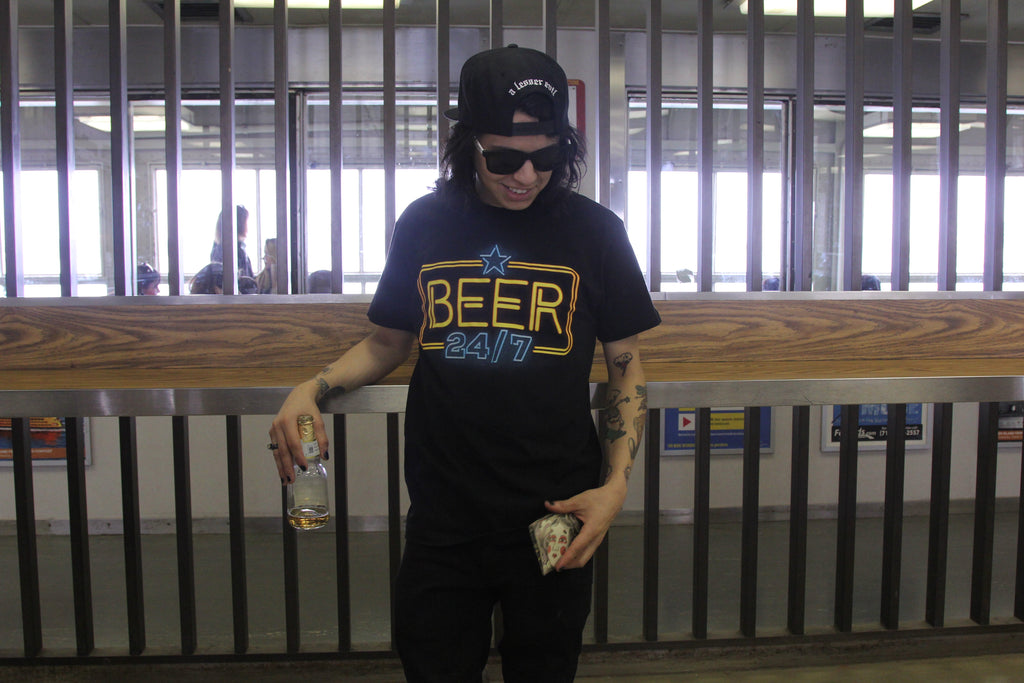 Beer 24/7 T-Shirt – Black | Richmond Hood Company