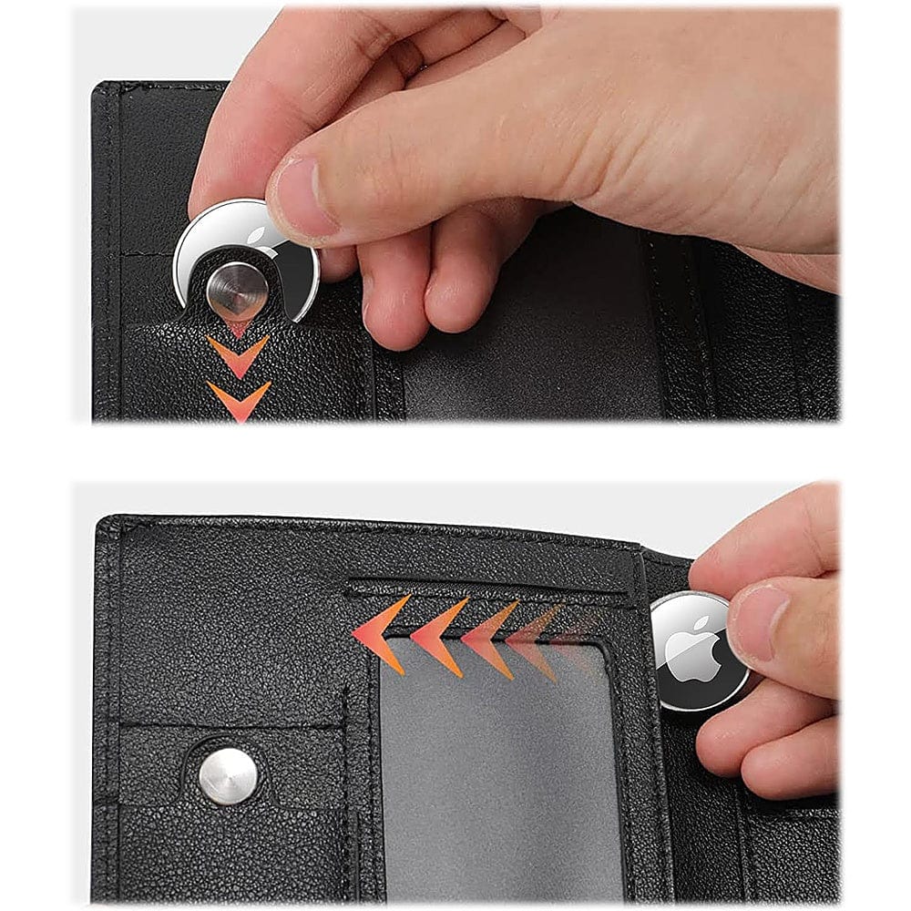 SaharaCase Genuine Leather AirTag Wallet