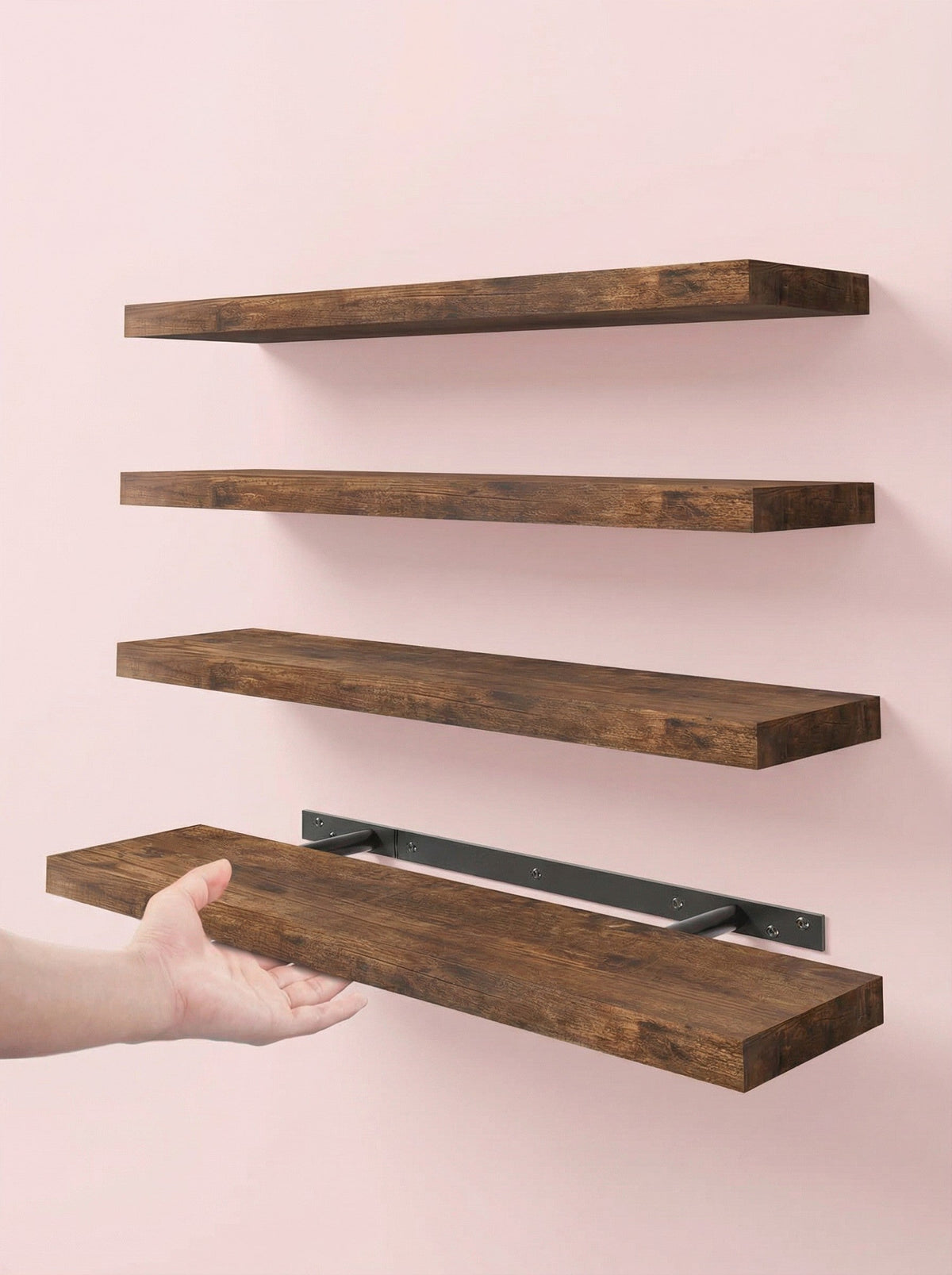 Floating Wall Shelves - Set of 4