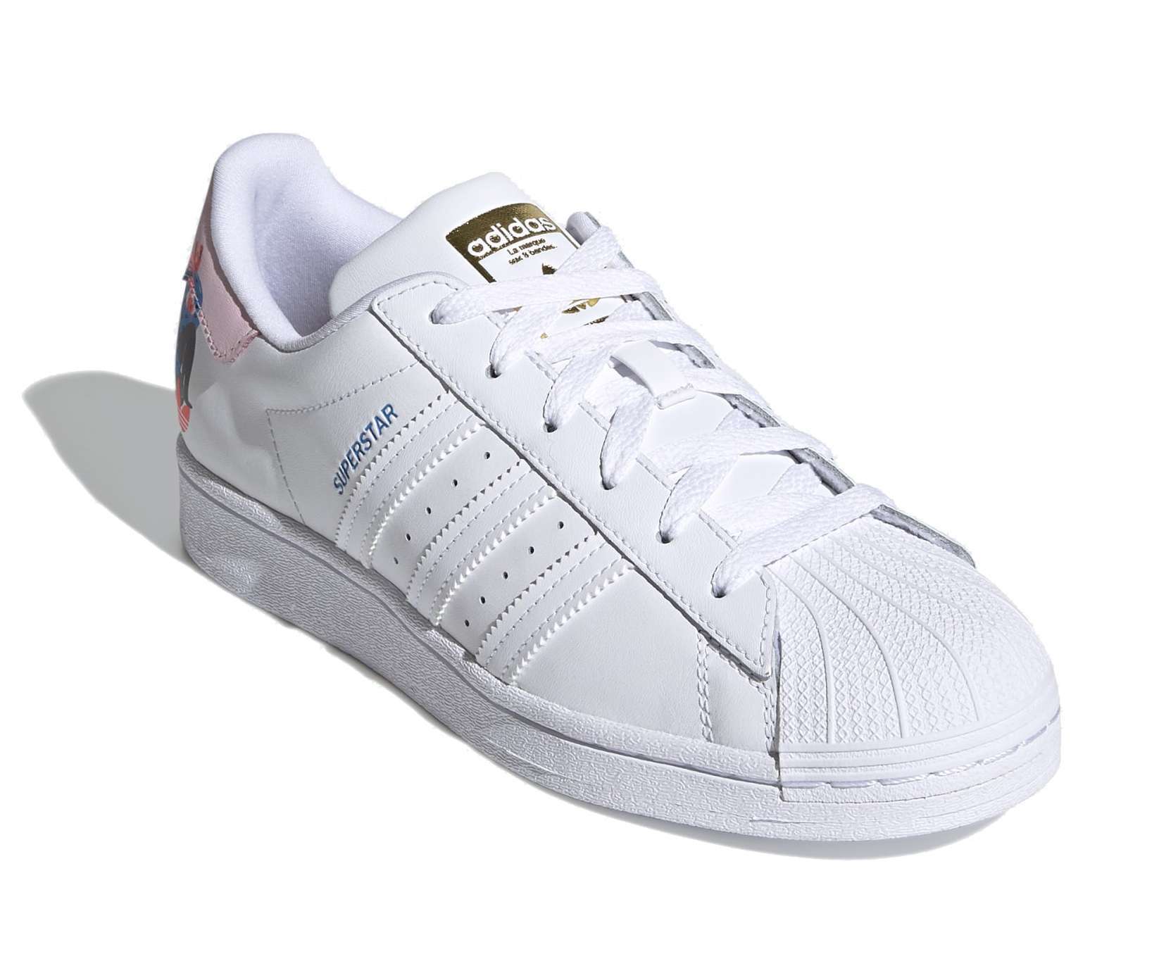adidas Originals Women's EGLE Superstar Sneakers - Cloud White / Clear Pink (Q47223)