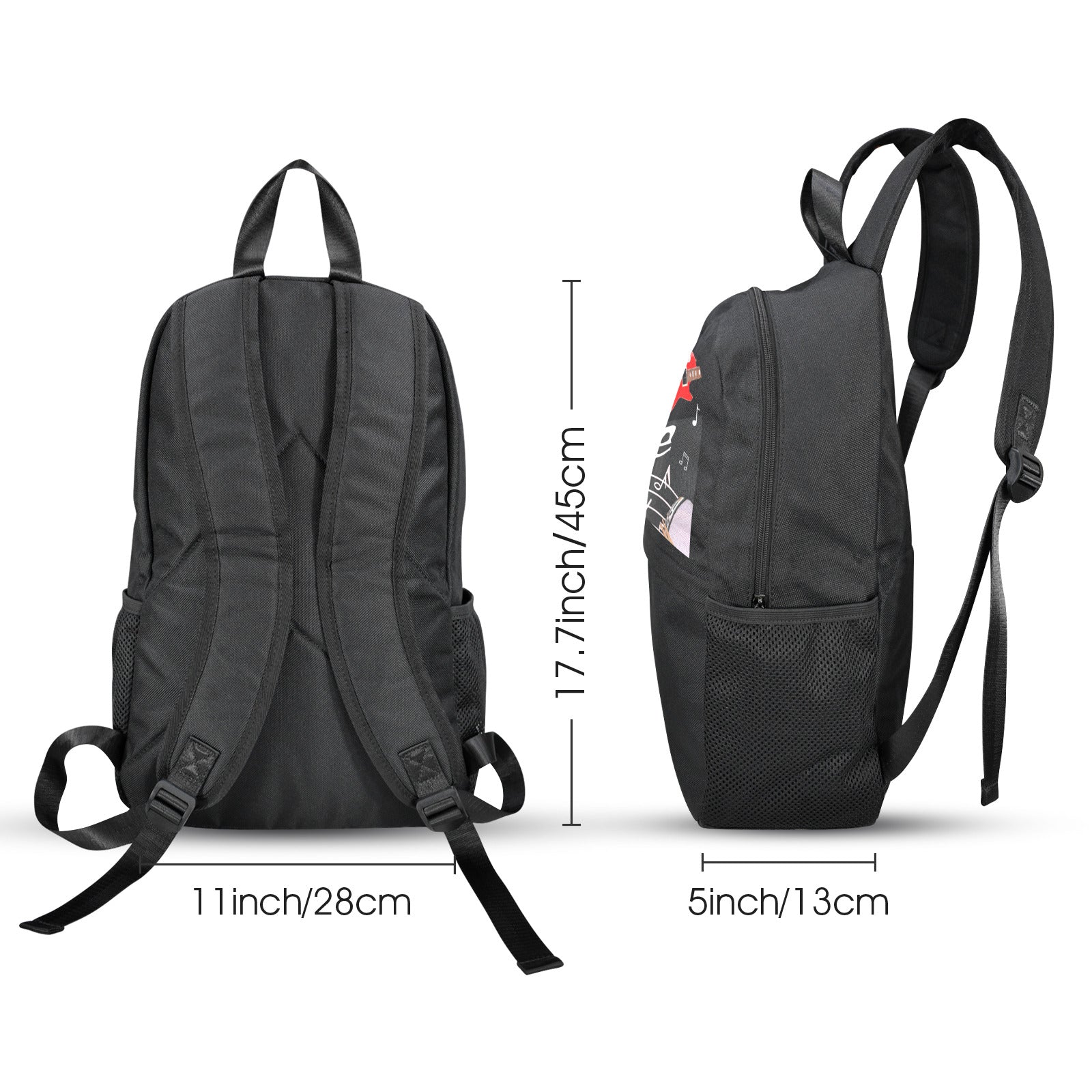 Crank Up the Volume Graphic Backpack – Lightweight Everyday Casual Bag