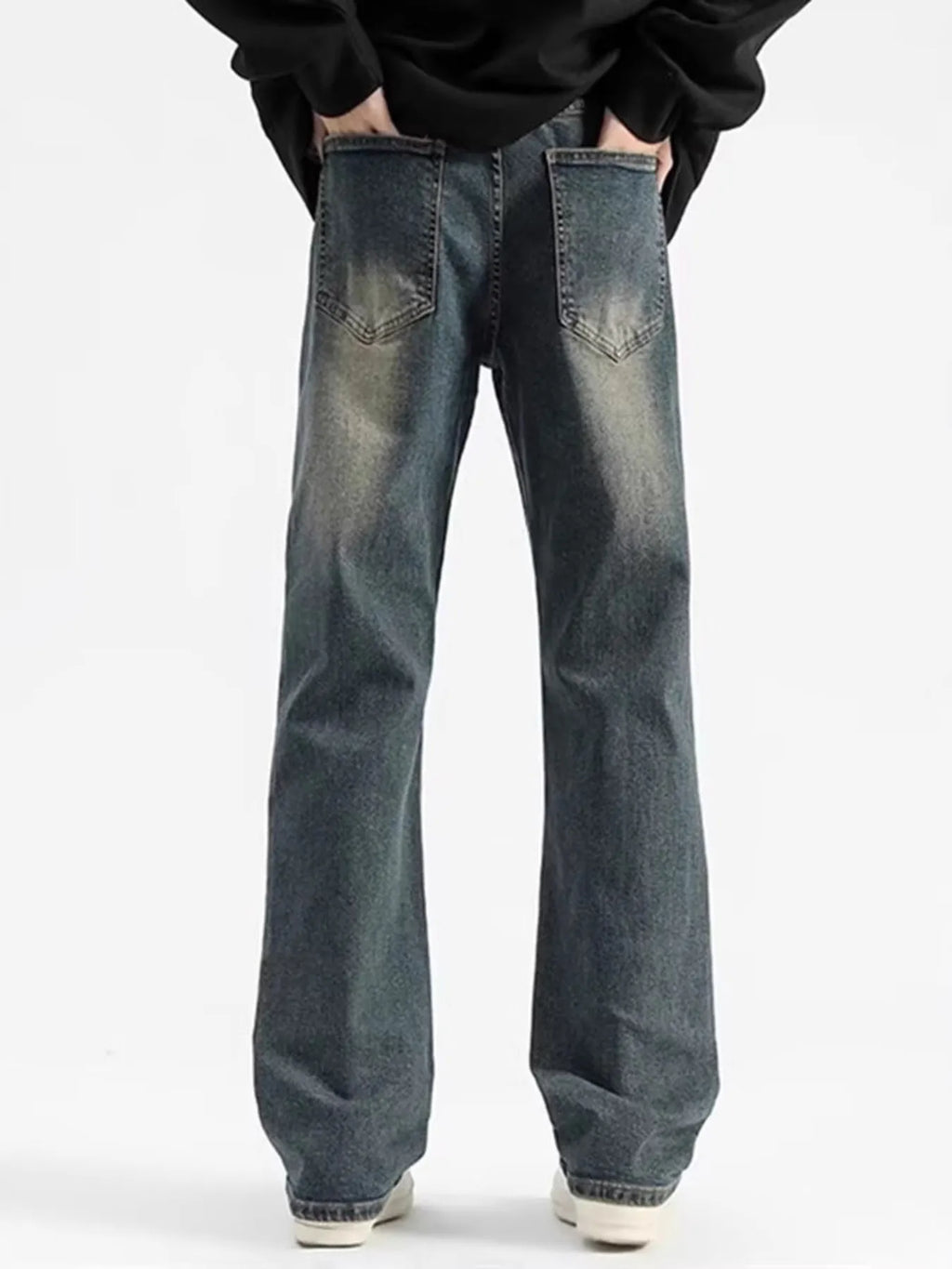 Vintage Wash Loose Fit Jeans