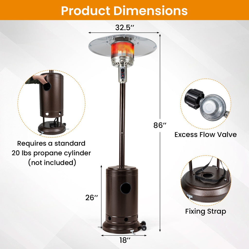 50,000 BTU Propane Patio Heater