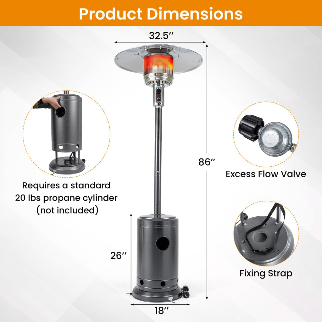 50,000 BTU Propane Patio Heater