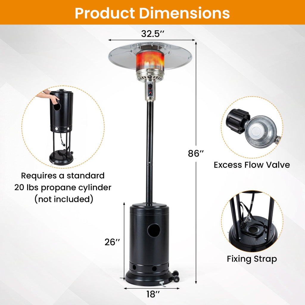 50,000 BTU Propane Patio Heater