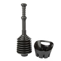Antimicrobial Bellows Accordion Toilet Plunger with Storage Tray