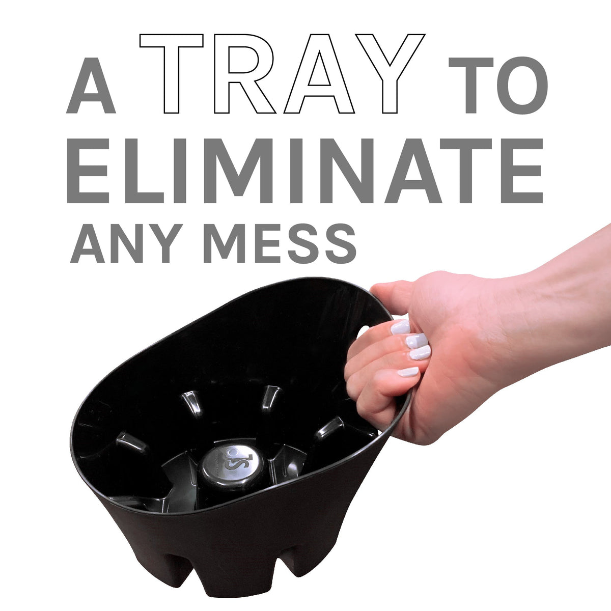 Antimicrobial Bellows Accordion Toilet Plunger with Storage Tray