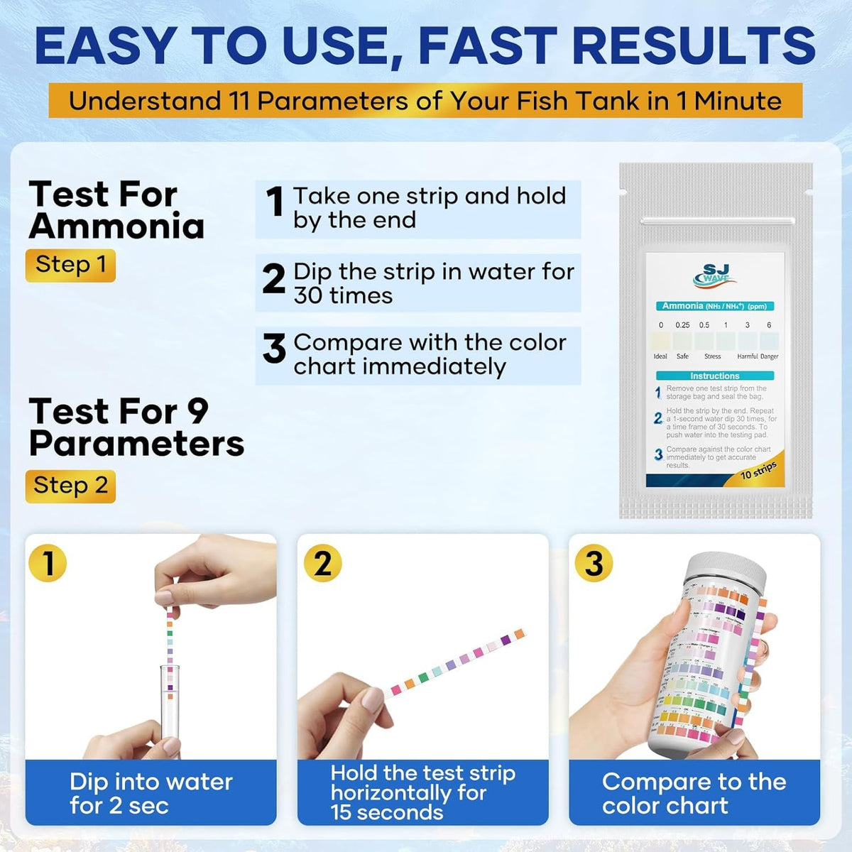 11-in-1 Aquarium Water Test Kit