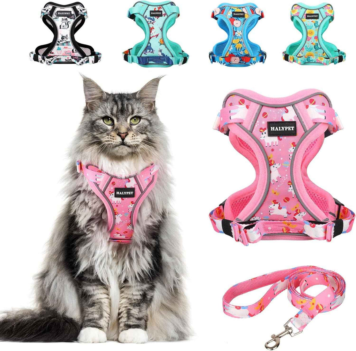 Reflective Cat Harness & Leash Set
