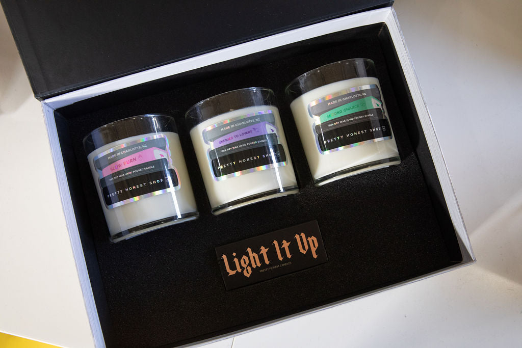 Slow Burn Book Candle Collection – 3 Soy Candles