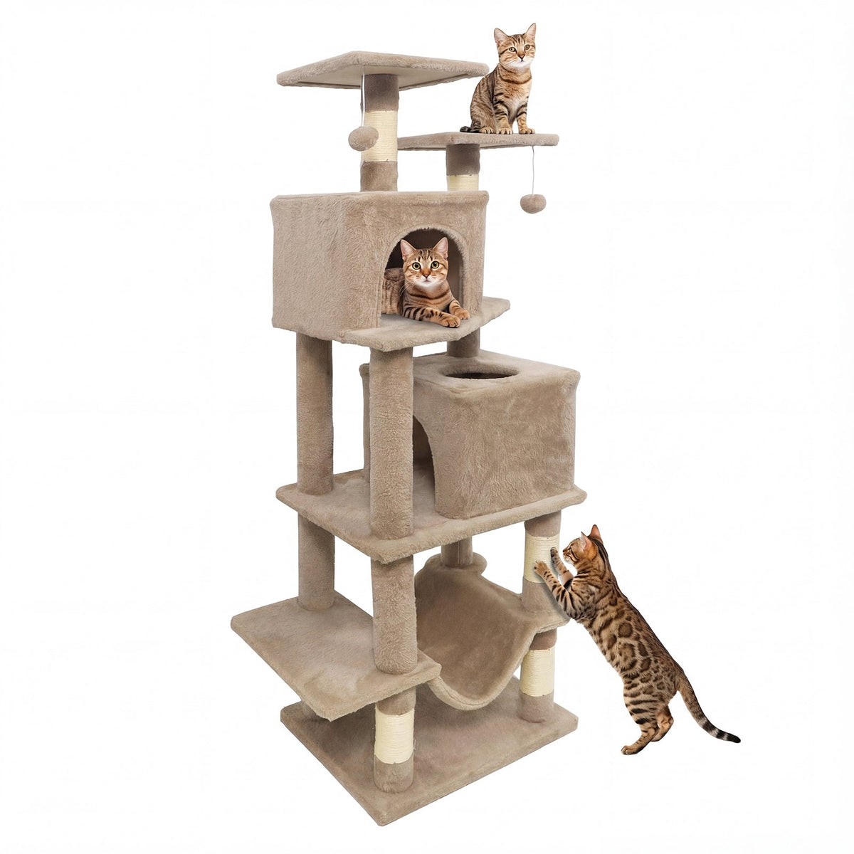 57-Inch Multi-Level Cat Tree