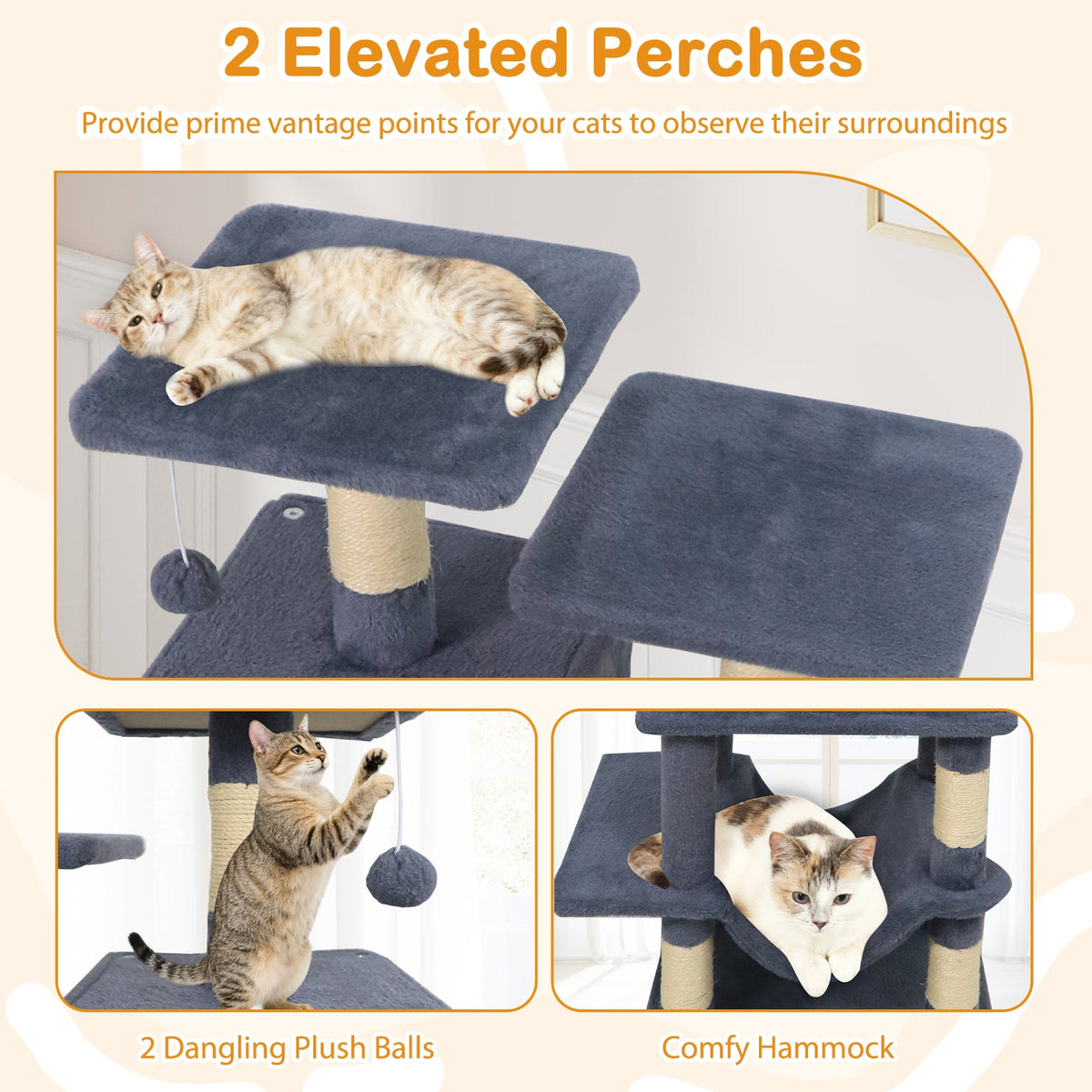 57-Inch Multi-Level Cat Tree