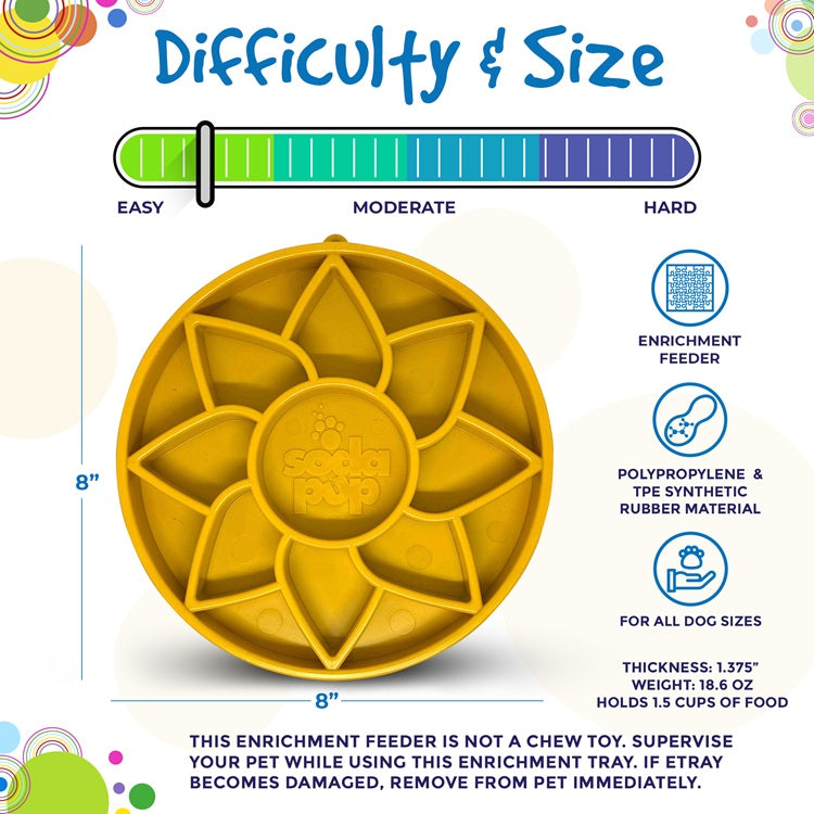 Sunflower eTray Shallow Slow Feeder