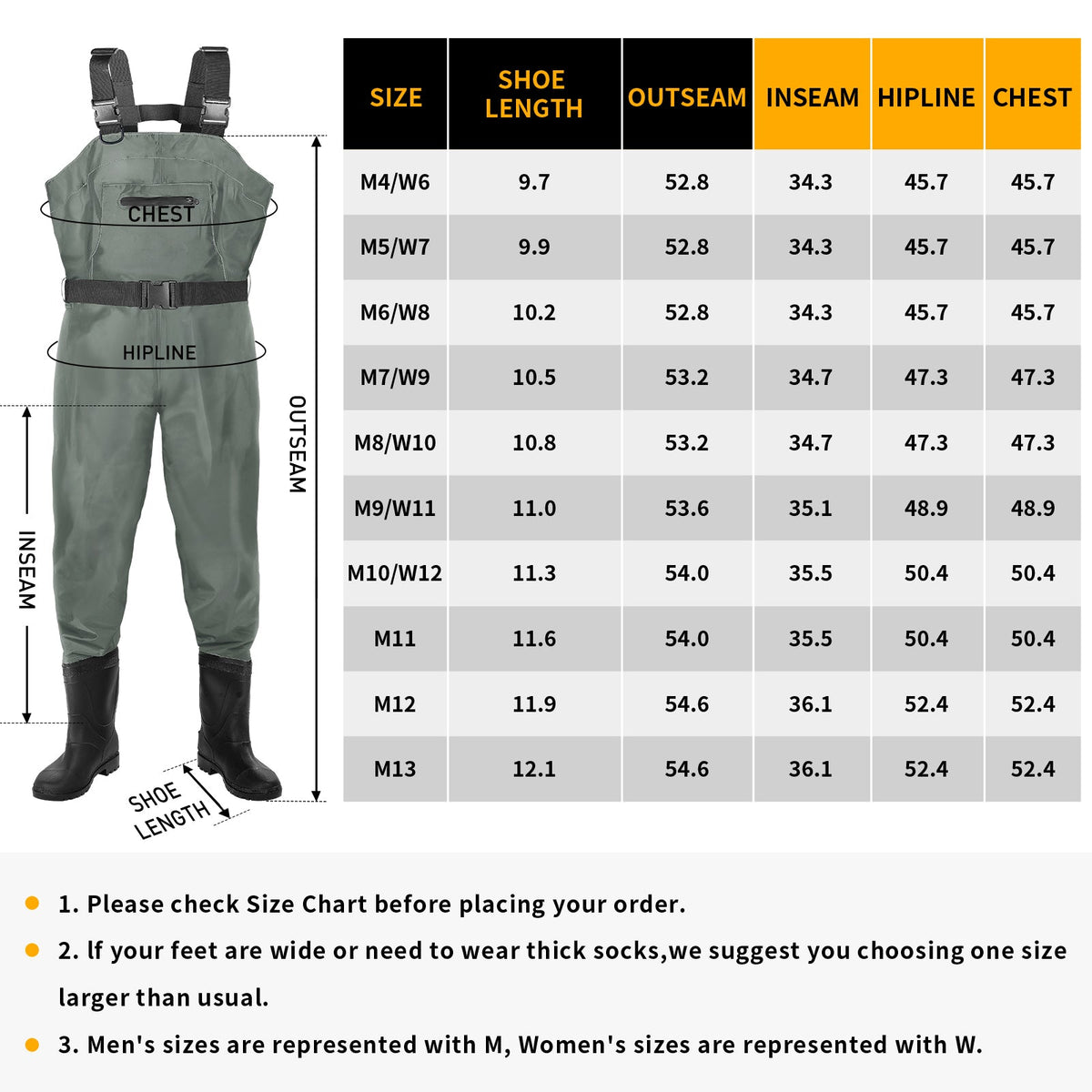 Chest Waders with Boots