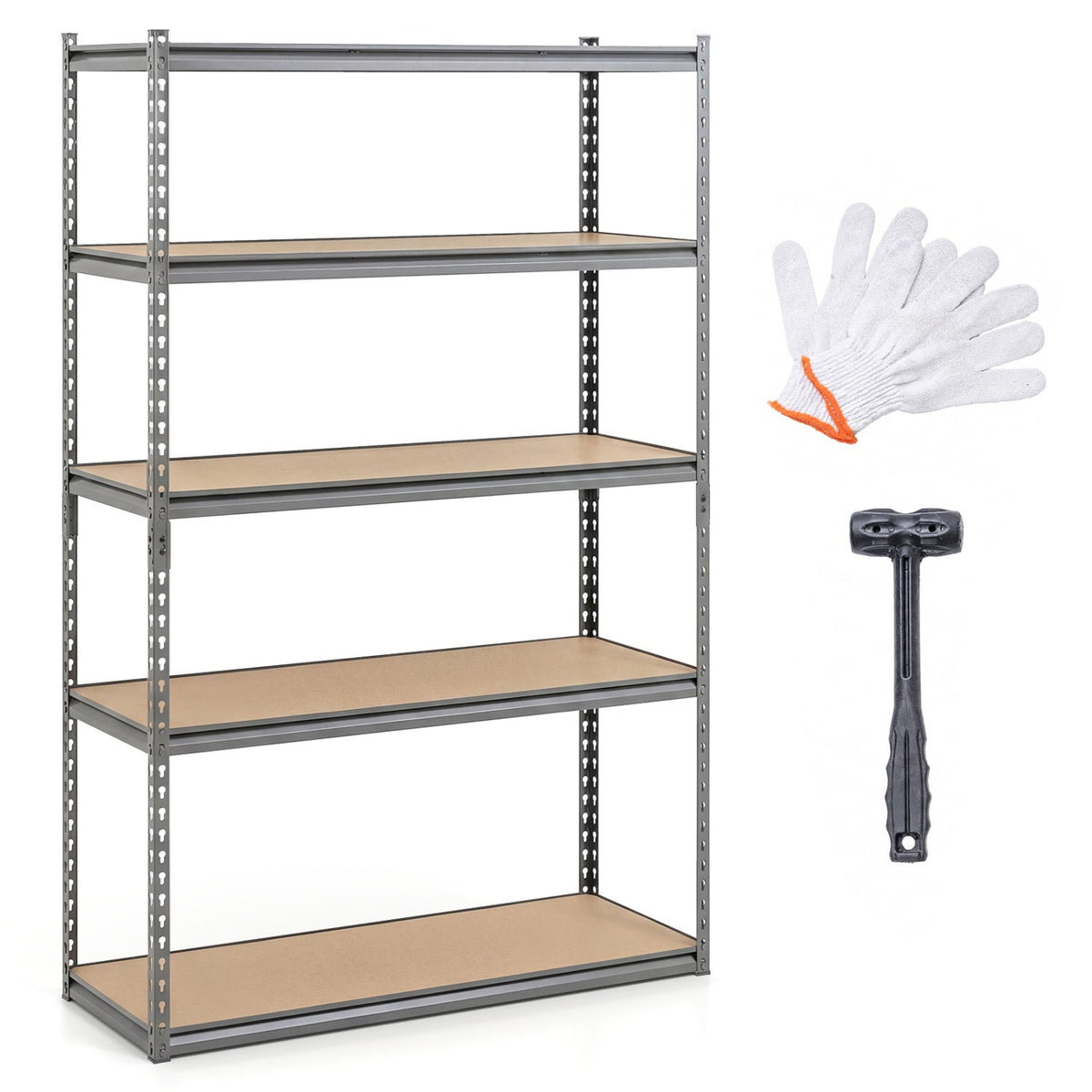 5-Tier Metal Garage Shelving Unit