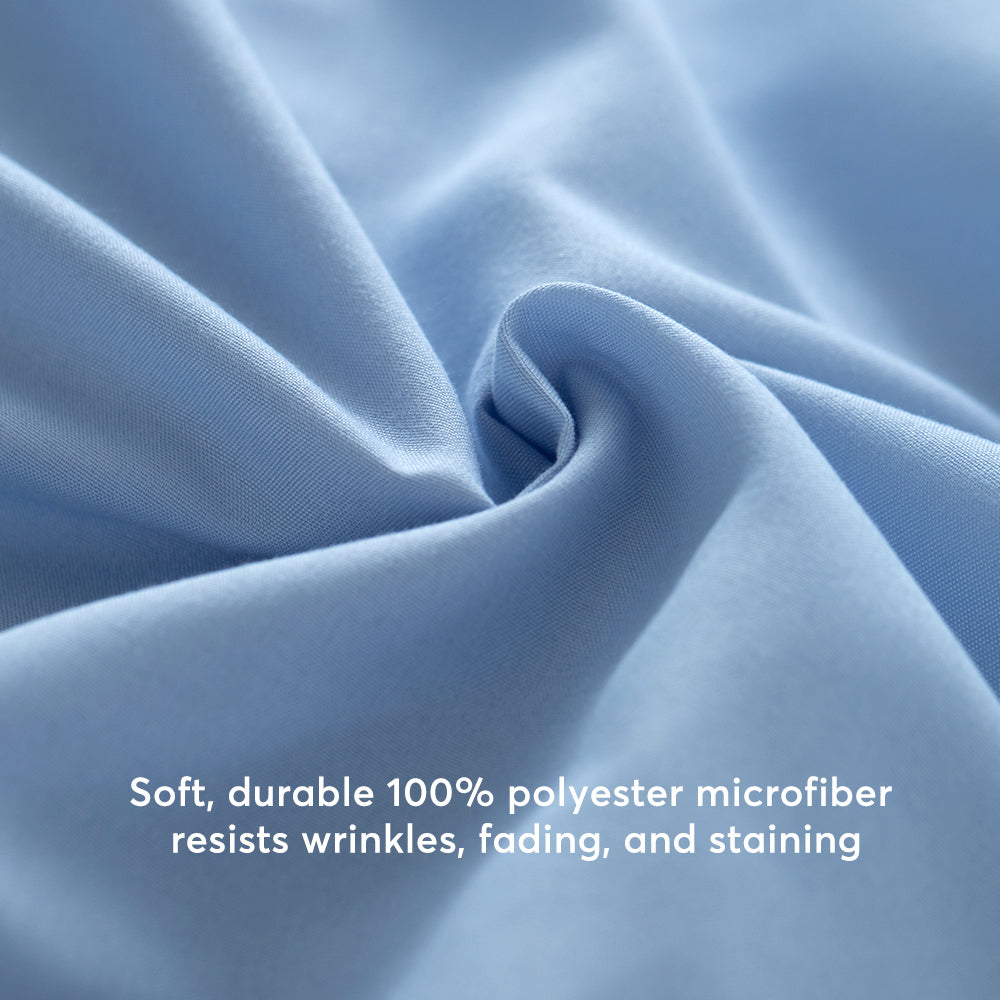Kasentex Summer Duvet Cover Bedding Set — Hypoallergenic Microfiber with Pillowcase & Fitted Sheet