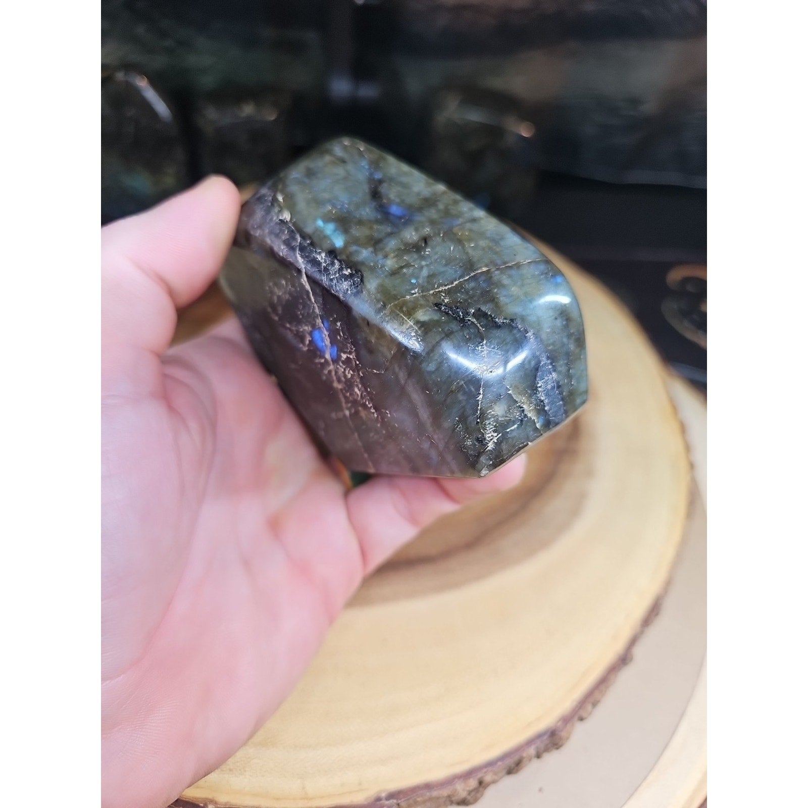 Rainbow Labradorite Spectrolite Specimen — 1.29 lb | Natural Crystal from Madagascar