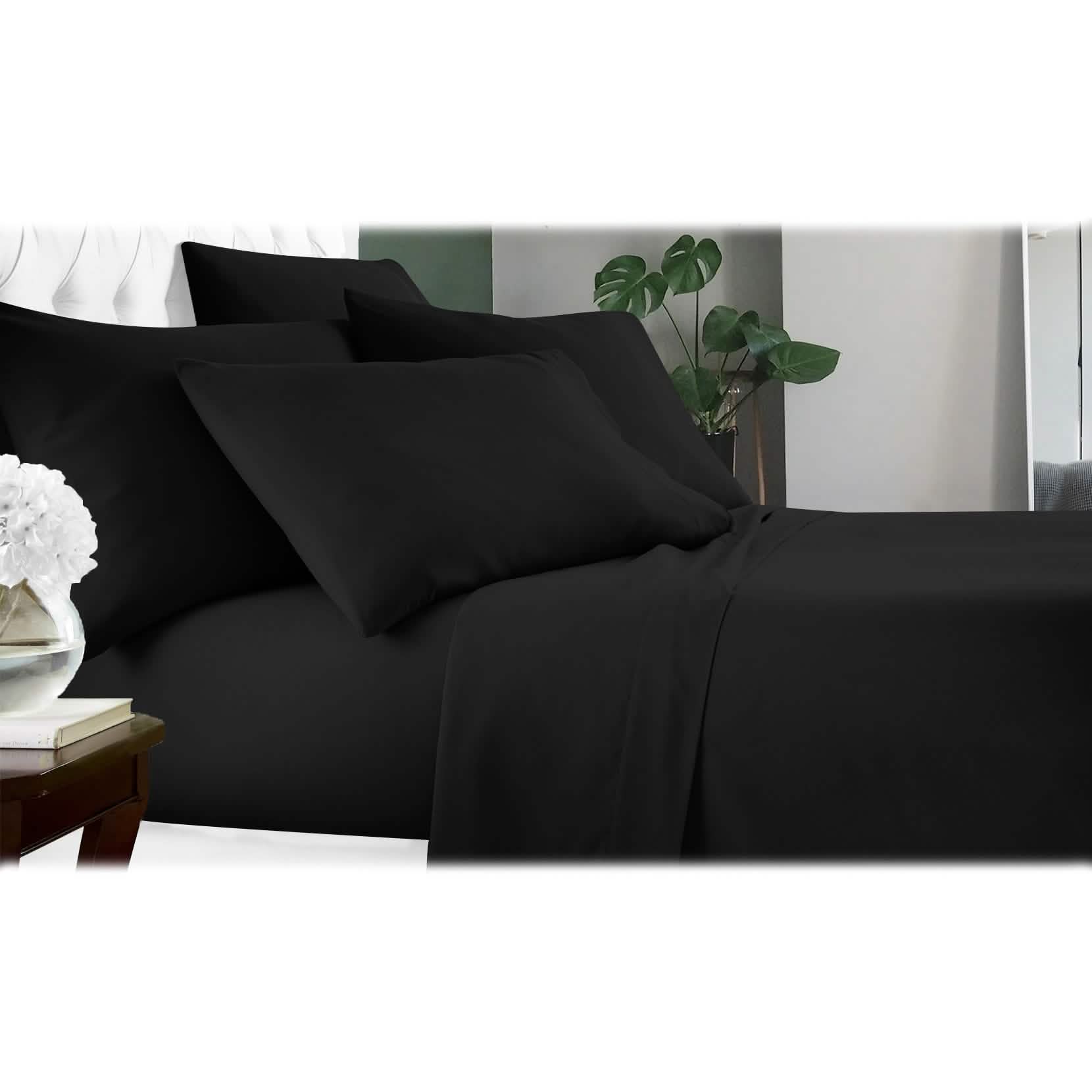 6-Piece Luxury Cool Bamboo Microfiber Sheet Set — 17 Colors, Full to King