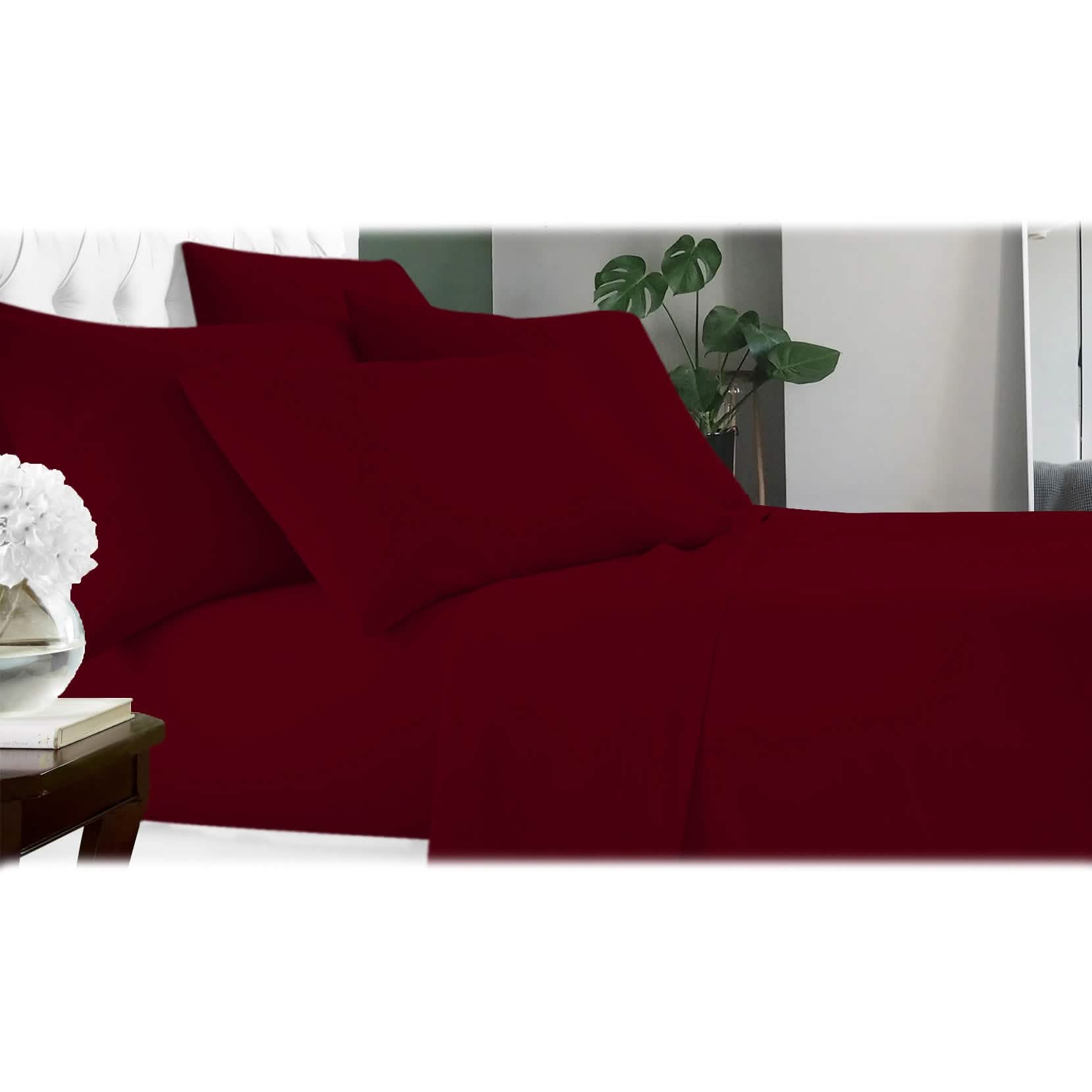 6-Piece Luxury Cool Bamboo Microfiber Sheet Set — 17 Colors, Full to King