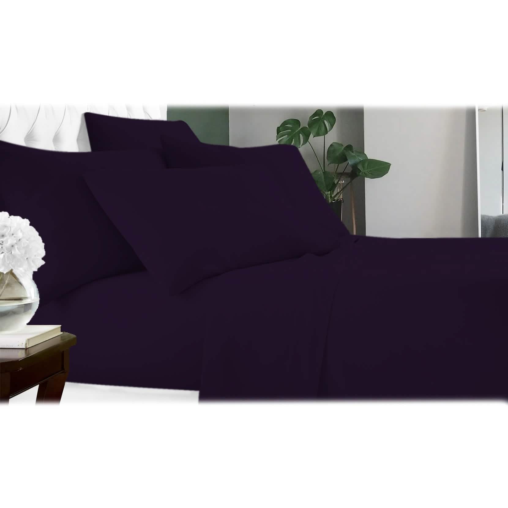 6-Piece Luxury Cool Bamboo Microfiber Sheet Set — 17 Colors, Full to King